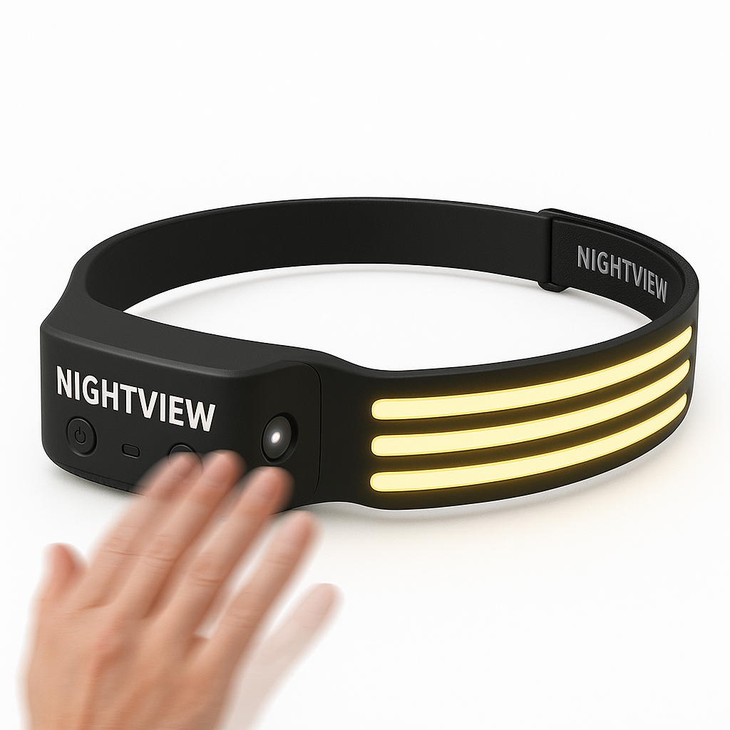 NightView™ Linterna Frontal 230°