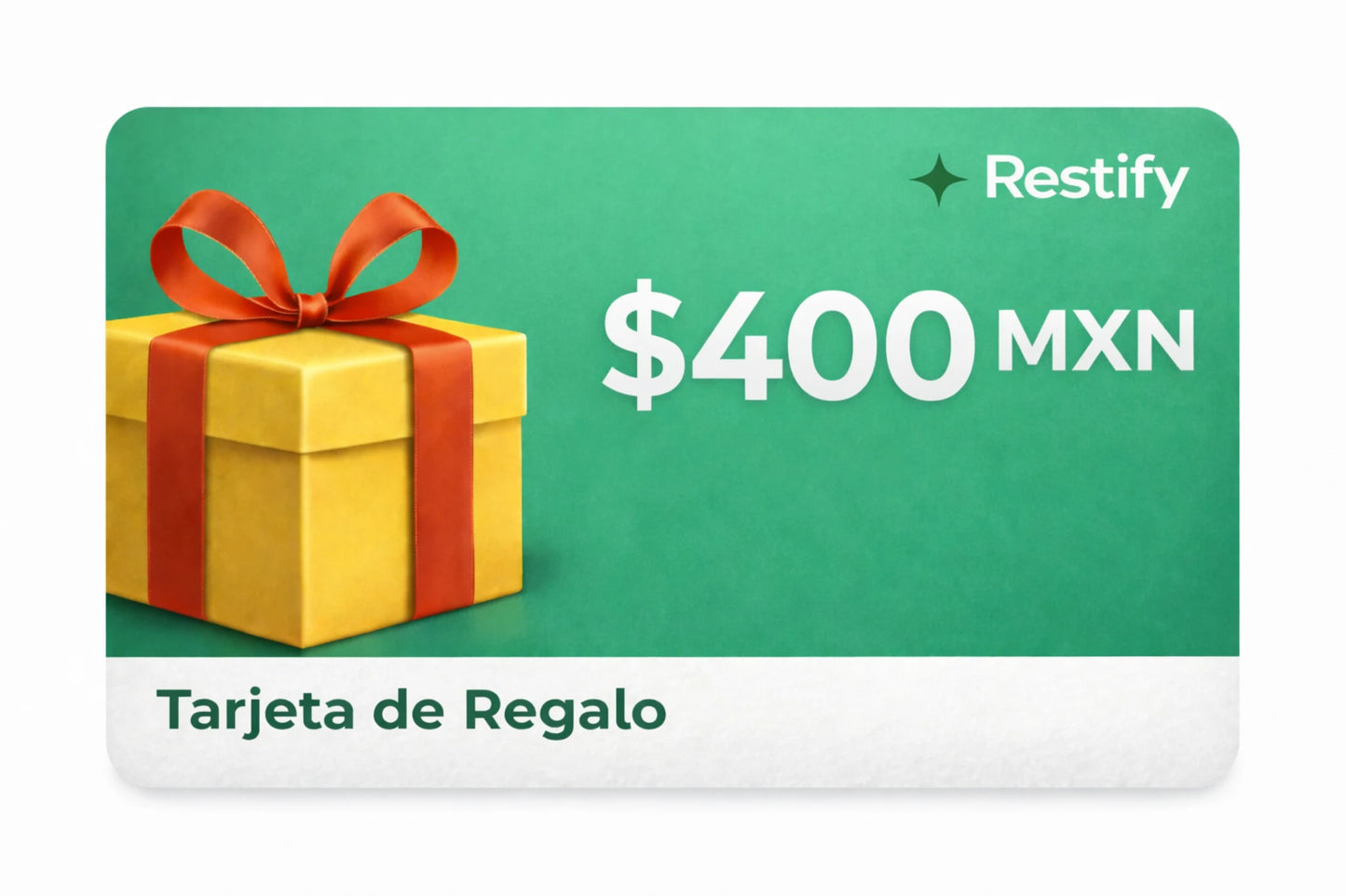 Tarjeta de Regalo $400 MXN