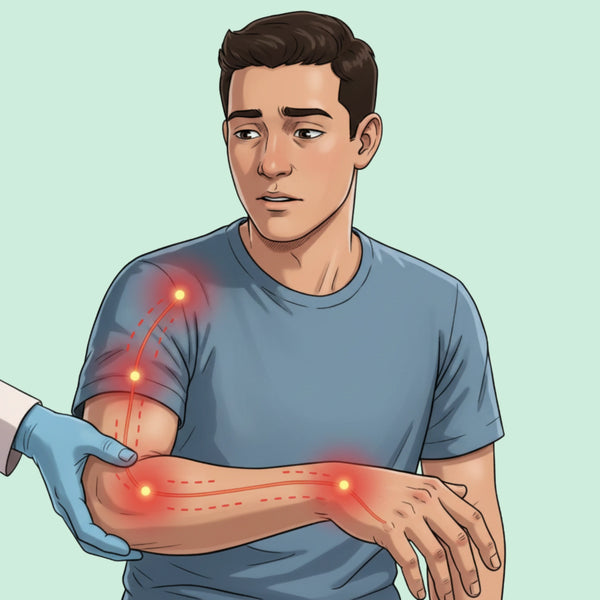 Dolor desde el hombro hasta las manos